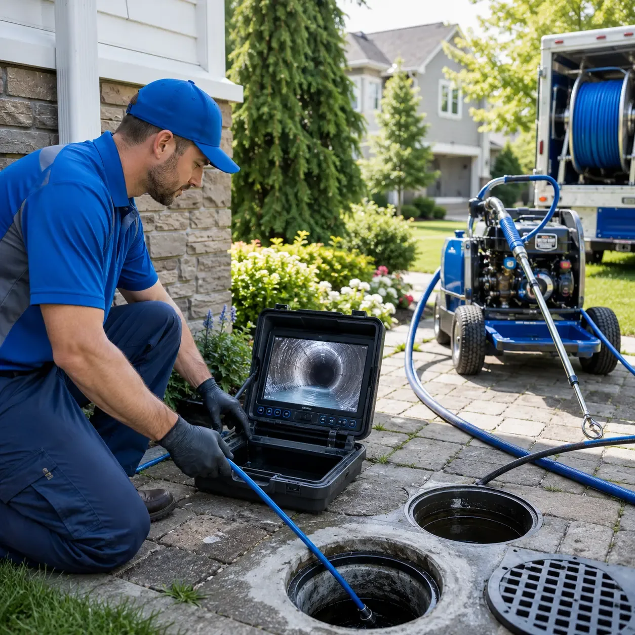 Outdoor drain cleaning professionals serving Blanket, TX
