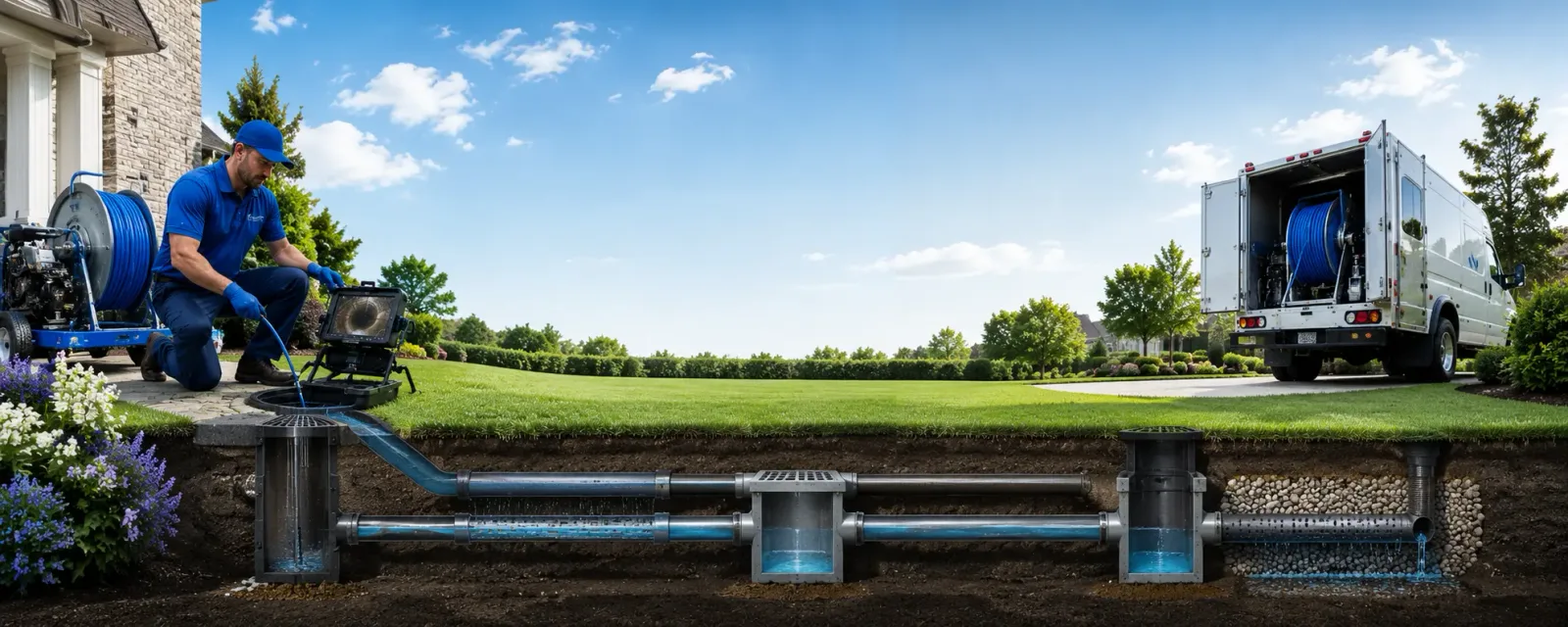 Outdoor drain cleaning information for Blanket, TX